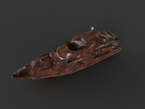 Shredded Scrap Yacht Model 3D