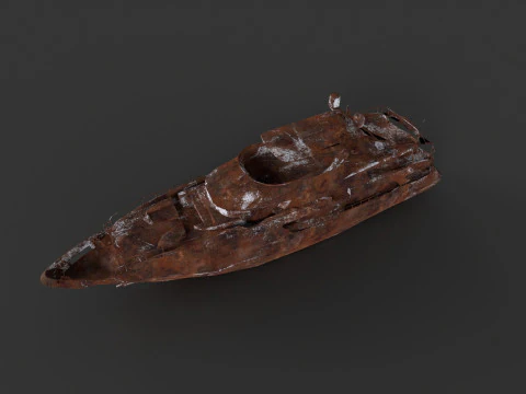 Shredded Scrap Yacht 3D Model