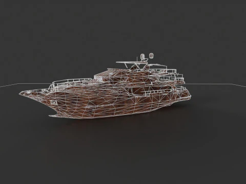 Shredded Scrap Yacht 3D Model