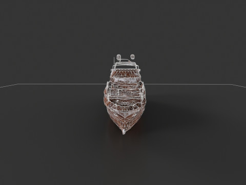 Shredded Scrap Yacht Model 3D
