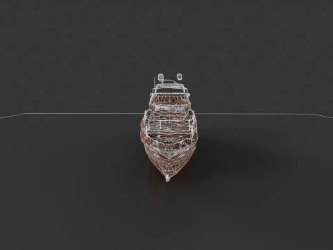 Shredded Scrap Yacht 3D Model