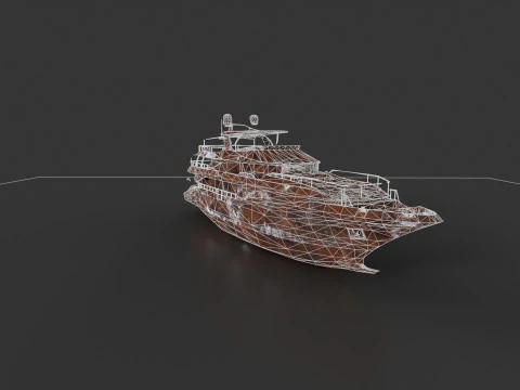 Shredded Scrap Yacht 3D Model