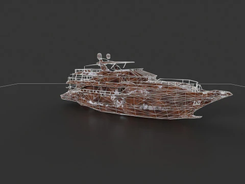 Shredded Scrap Yacht 3D Model