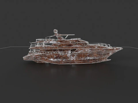 Shredded Scrap Yacht 3D Model