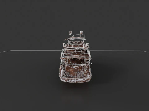 Shredded Scrap Yacht 3D Model