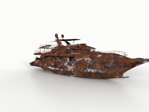 Shredded Scrap Yacht 3D 打印模型