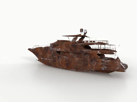 Shredded Scrap Yacht 3D Print Model