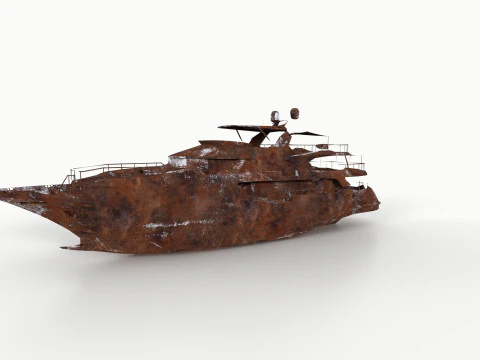 Shredded Scrap Yacht 3D Print Model