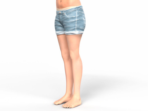 Mi Reina female character 3D Model