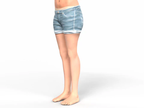 Mi Reina female character 3D Model