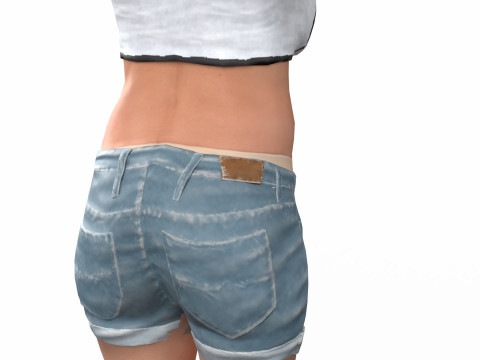 Mi Reina female character 3D Model