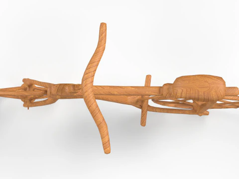 Wooden Old Vintage Bicycle 3D Model