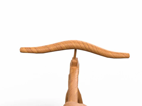 Wooden Old Vintage Bicycle 3D Model