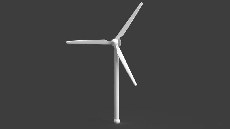 Generic Wind Power Turbine Modello 3D .c4d .max .obj .3ds .fbx .stl .blend