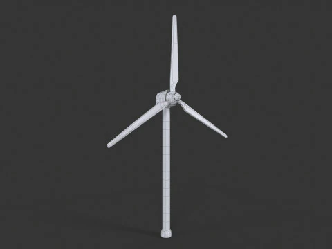 Generic Wind Power Turbine 3D Model