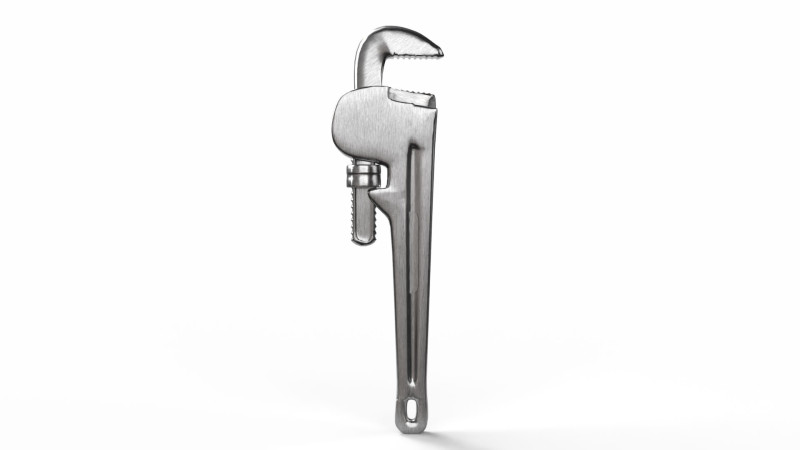 Wrench Game Ready 3D 모델 .c4d .max .obj .3ds .fbx .stl .blend