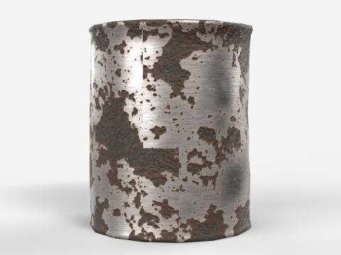 Rusted Can 3D Model