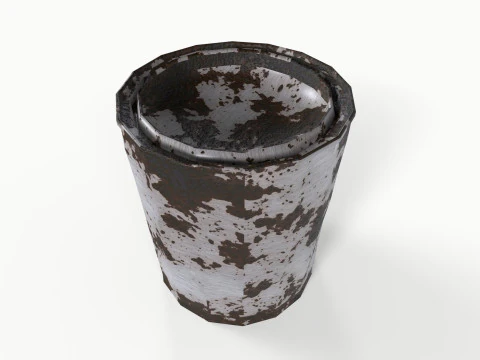 Rusted Can 3D Model
