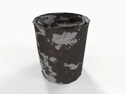 Rusted Can 3D Model
