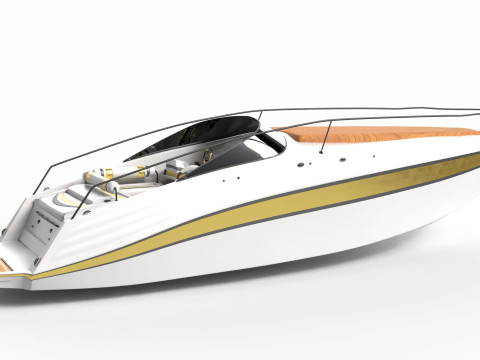Modern Yacht Model 3D