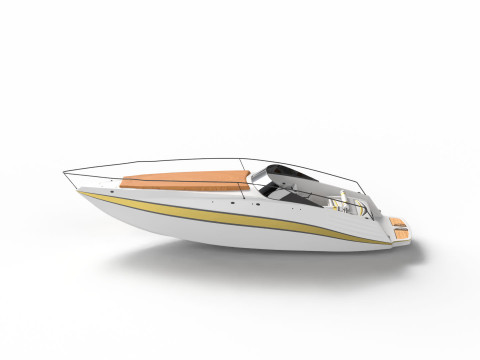 Modern Yacht Model 3D