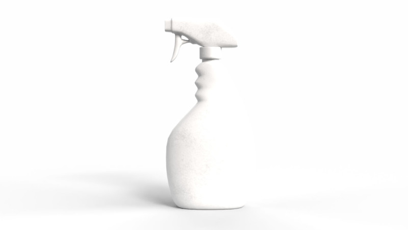 Cleaner Spray Bottle 3D Модель .c4d .max .obj .3ds .fbx .stl .blend