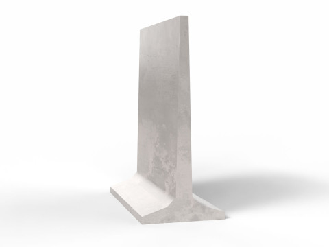 Concrete Barrier Model 3D