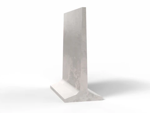 Concrete Barrier 3D Model