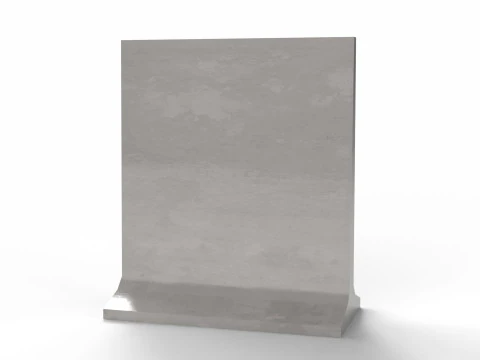 Concrete Barrier 3D Model