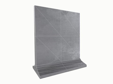 Concrete Barrier Model 3D
