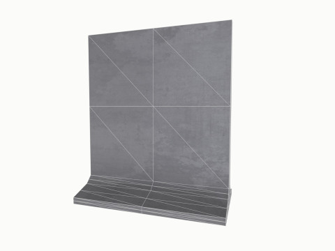 Concrete Barrier Model 3D