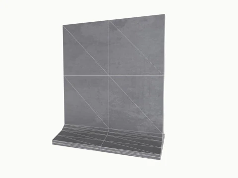Concrete Barrier 3D Model