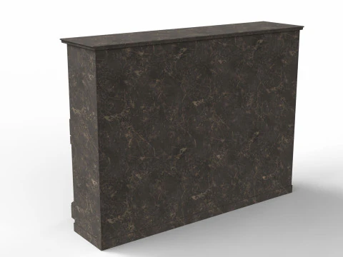 Pianoforte a coda in legno impiallacciato lucido Modello 3D