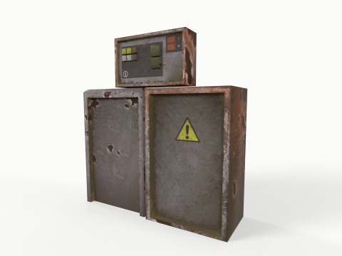 Electric Boxes Model 3D