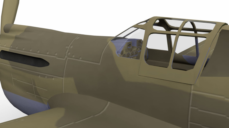 Fighter Plane Model 3D .c4d .max .obj .3ds .fbx .stl .blend