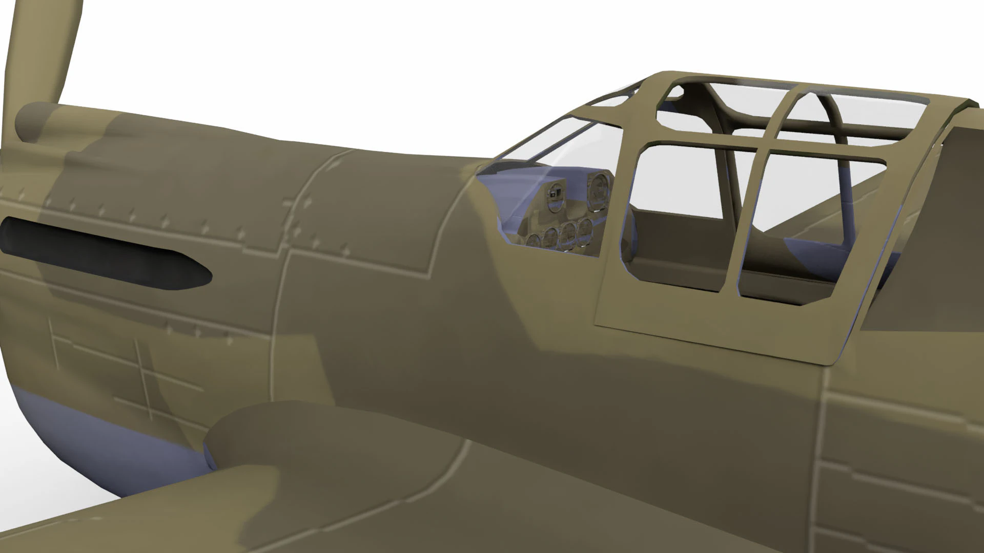 Fighter Plane 3D Model .c4d .max .obj .3ds .fbx .stl .blend