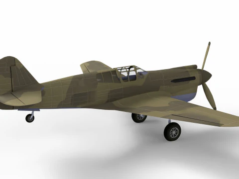 Fighter Plane 3D Model