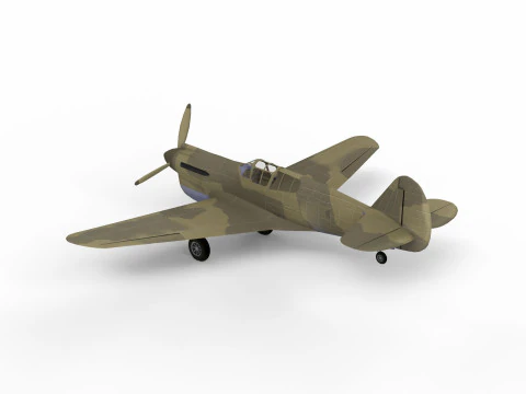 Fighter Plane 3D Model