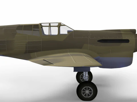 Fighter Plane 3D Model