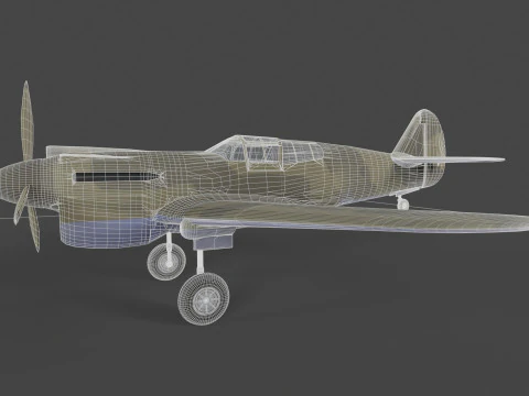 Fighter Plane 3D Model