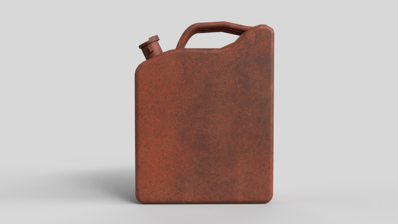Realistic Gas Can 3D 模型 .c4d .max .obj .3ds .fbx .stl .blend