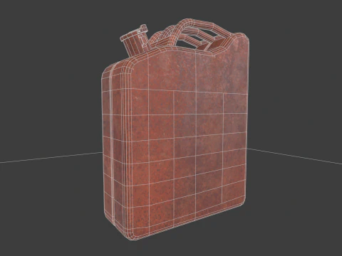 Realistic Gas Can 3D Model