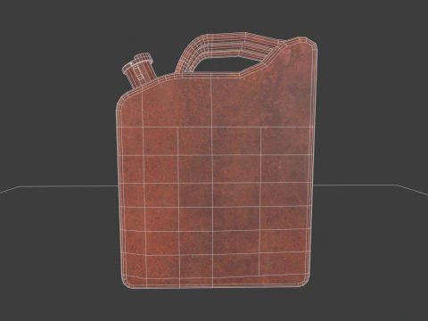 Realistic Gas Can 3D Model