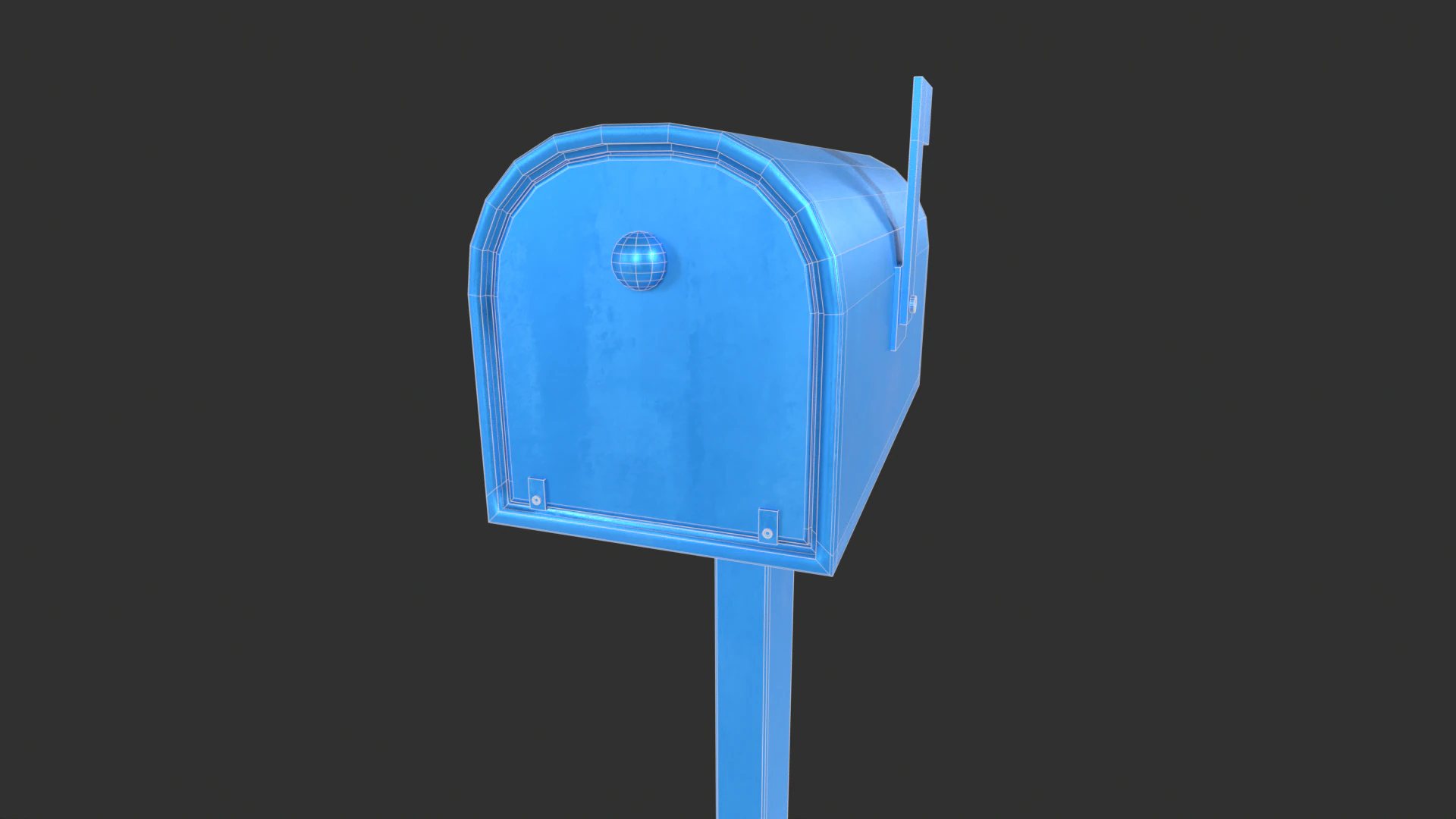 Mailbox 3D Model .c4d .max .obj .3ds .fbx .stl .blend 
