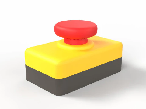 Emergency Button 3D Model