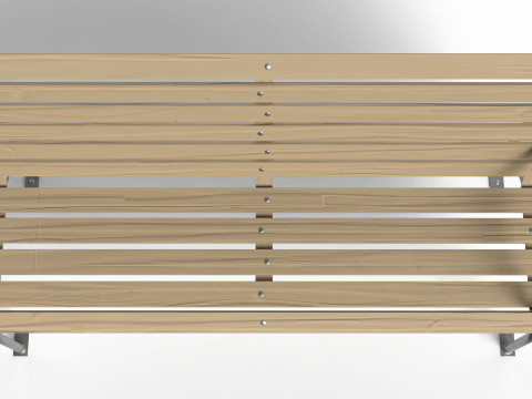 Realistic Park Bench Modèle 3D