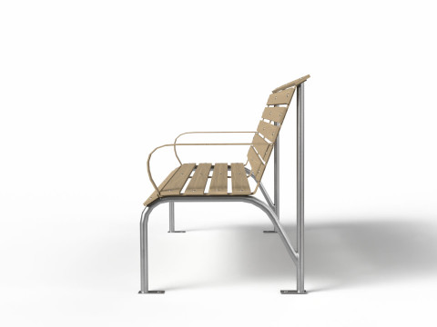 Realistic Park Bench Modèle 3D