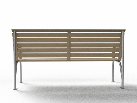 Realistic Park Bench Modèle 3D