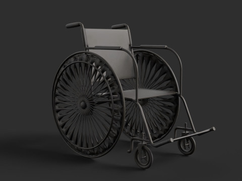 Realistic Wheelchair 3D 模型