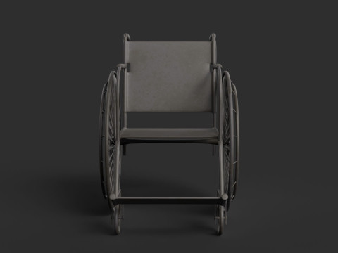 Realistic Wheelchair Model 3D